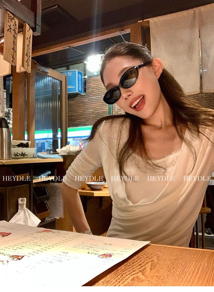 한 부서 화이트 흔들다 칼라 긴팔 티셔츠 여성 가을 레이스 조각 작은 셔츠 품격 몸매 가꾸기 슬림해 보이는 라이 경기 서울 맨위 상세 이미지 12