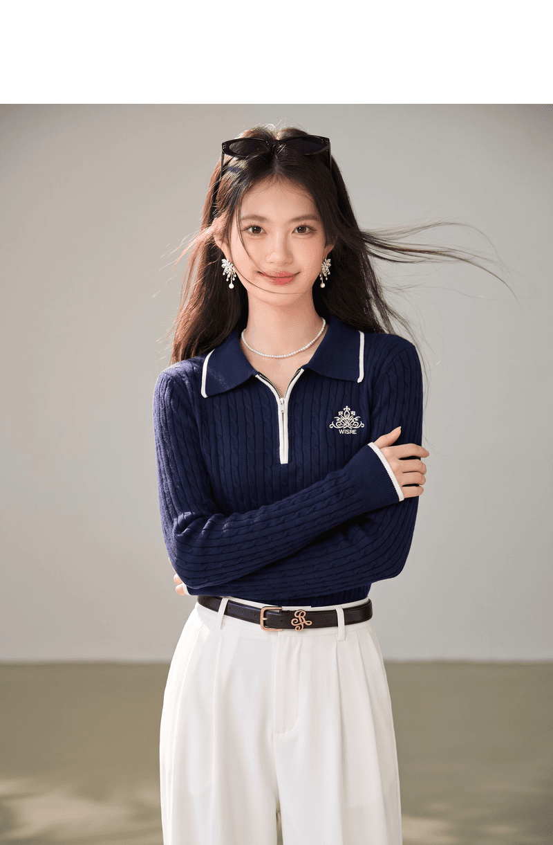 실사 2026 이른 가을 새로운 수채화 물감 라운드 넥 니트 오픈 가디건 부드러운 느긋한 품격 고급 센스 스웨터 상세 이미지 3