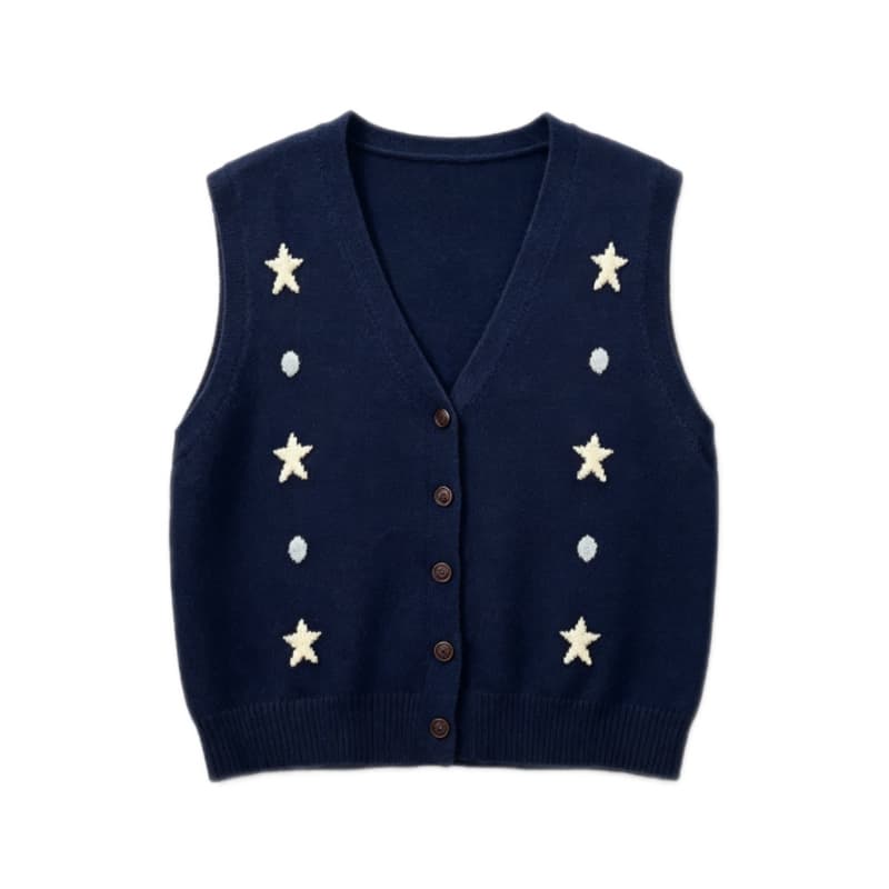 실사 V넥 니트 조끼 여자 조끼 가을 새로운 캐주얼 한국 스타일 외출용 어깨 다용도 민소매 맨위 이미지 5