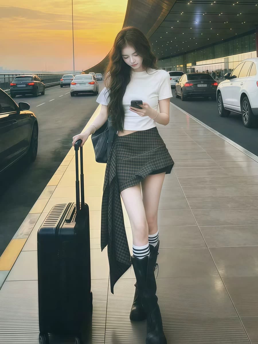 한 좋은 달콤한 warden edge 화이트 긍정적 인 어깨 티셔츠 여성 여름 몸매 가꾸기 슬림해 보이는 기초 섹션 라운드 넥 쇼트 스타일 맨위 상세 이미지 5