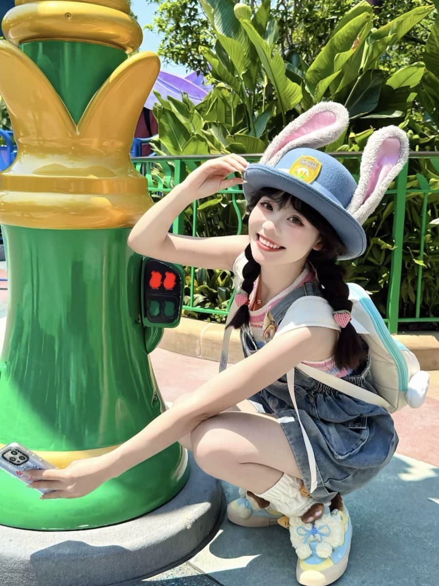 작은 키 워크웨어 데님 멜빵 바지 반바지 여성 루즈핏 느긋한 바람 귀여운 연령 감소 학생 2026 새로운 여름 상세 이미지 4
