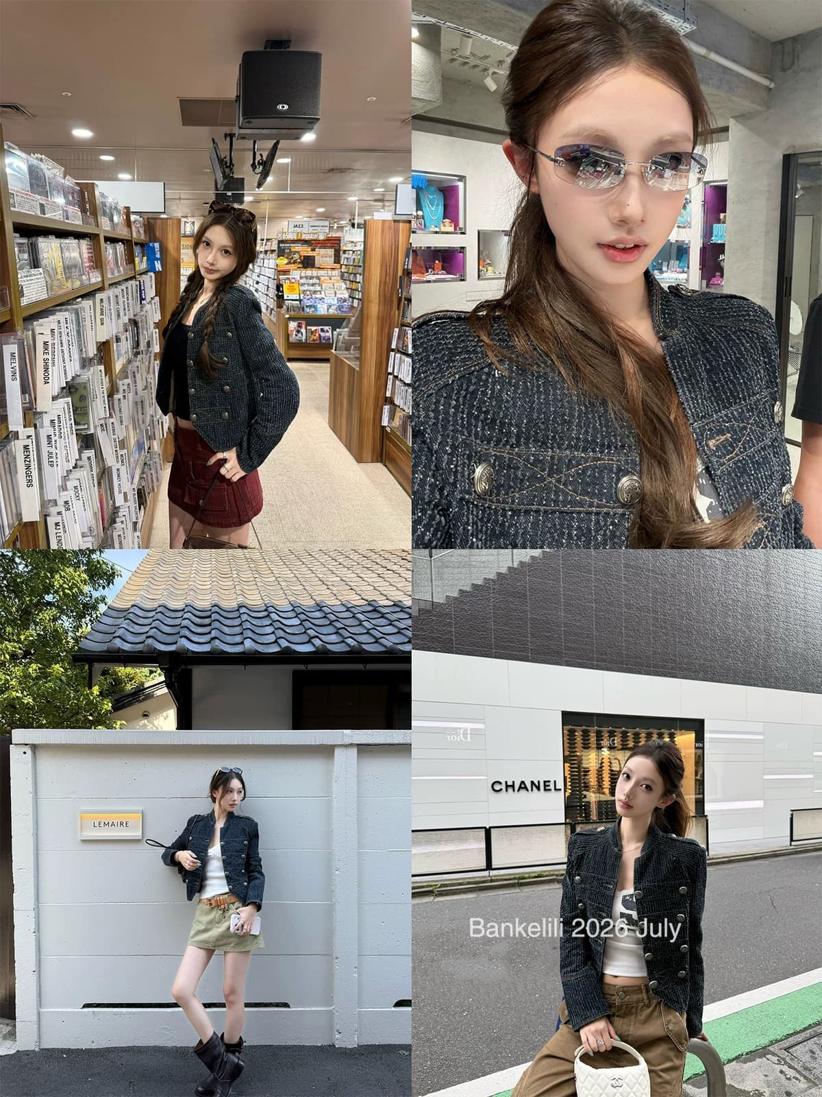 밤나무 코코아 bankelili 나폴레옹 스탠드 칼라 단추 데님 여성 코트 작은 대중 디자인 쇼트 스타일 재킷 상세 이미지 6
