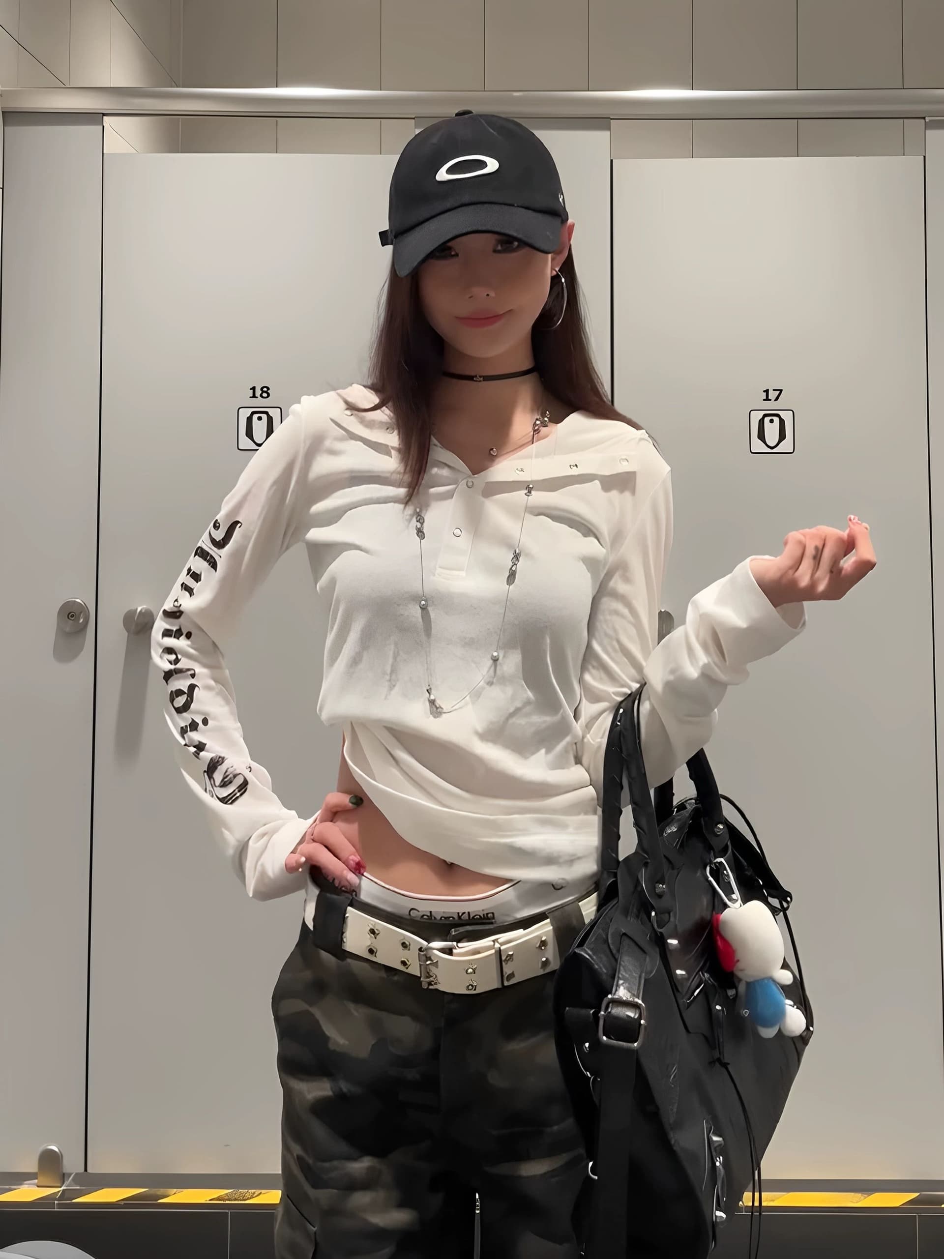원본 솜씨 이중층 모자 광저우 눈꽃 면 자외선 차단 블라우스 여성 상세 이미지 6