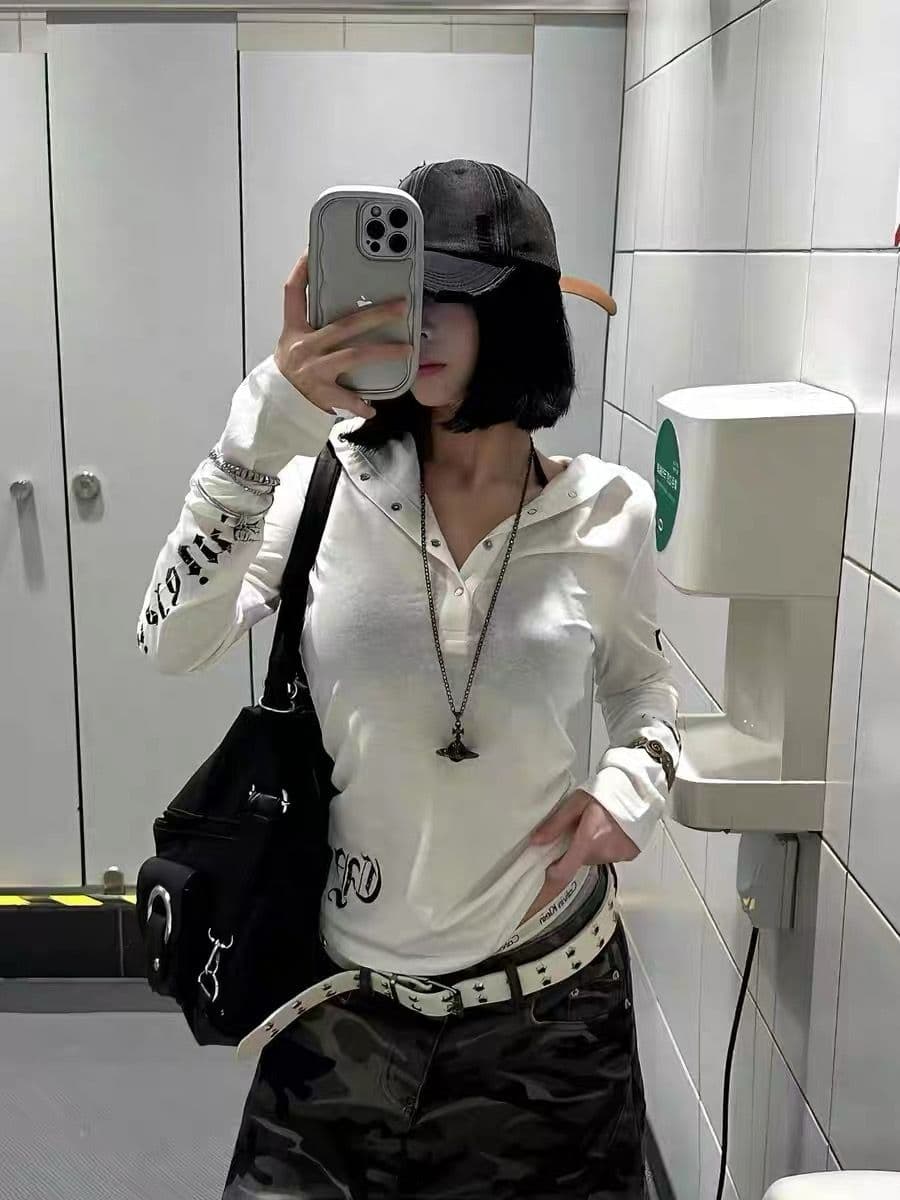 원본 솜씨 이중층 모자 광저우 눈꽃 면 자외선 차단 블라우스 여성 상세 이미지 10