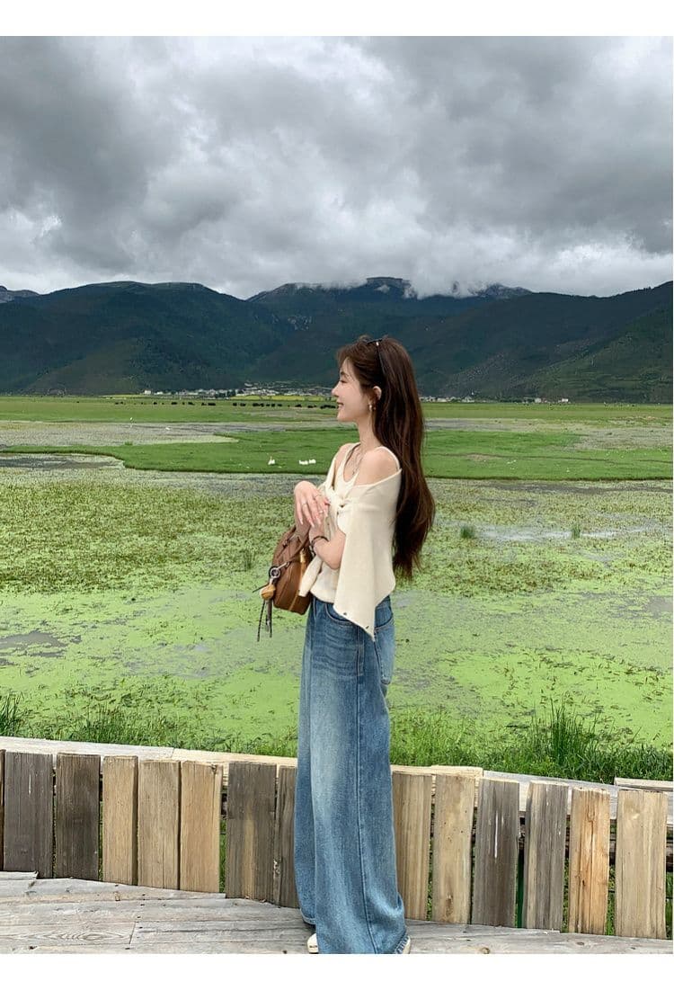 가을 새로운 2026 년 외국 가스 라운드 넥 자외선 차단 오픈 가디건 대 u 칼라 슬립 단색 다용도 쇼트 스타일 세트 여성 상세 이미지 29