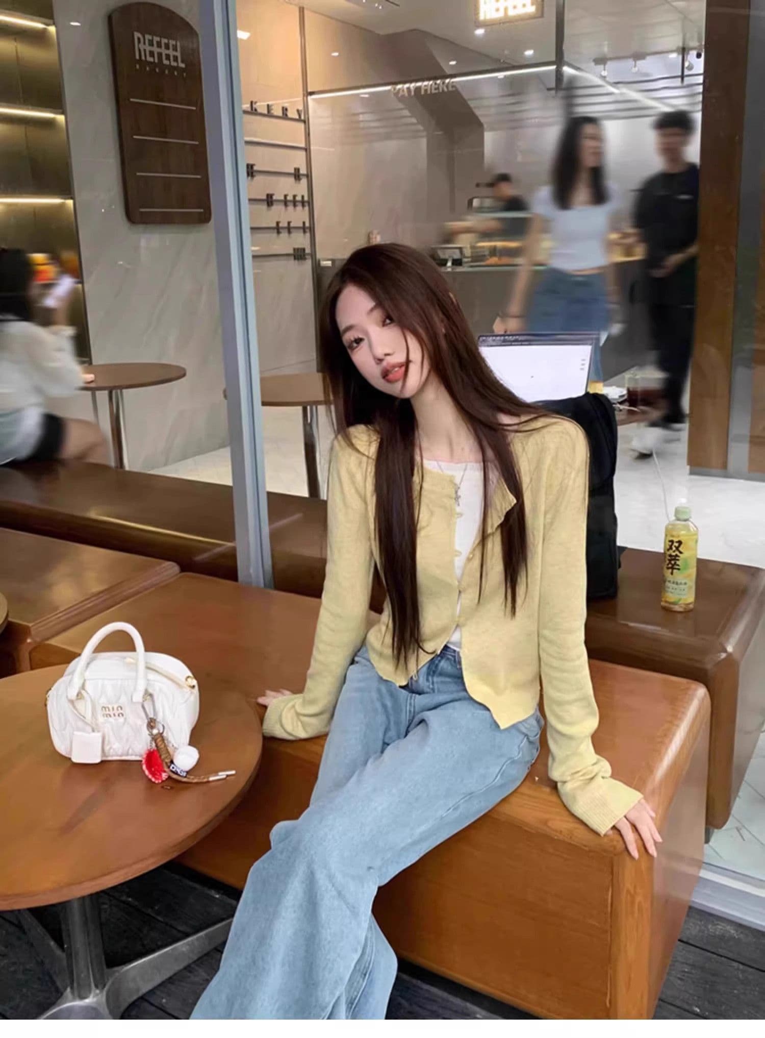 품격 고급 센스 페이크 레이어드 니트 스웨터 여성 가을 겨울 스택 착용 인사이드 가져 가라. 예쁜 스웨터 몸매 가꾸기 작은 대중 만나는 맨위 상세 이미지 33