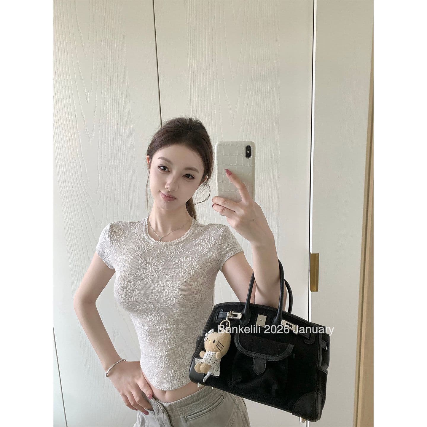 원본 레이스 플러스 물 속에서 부드러운 향기로운 lace 산소 아름다움 순수한 욕망 바람 레이스 티셔츠 캐미솔 이미지 2