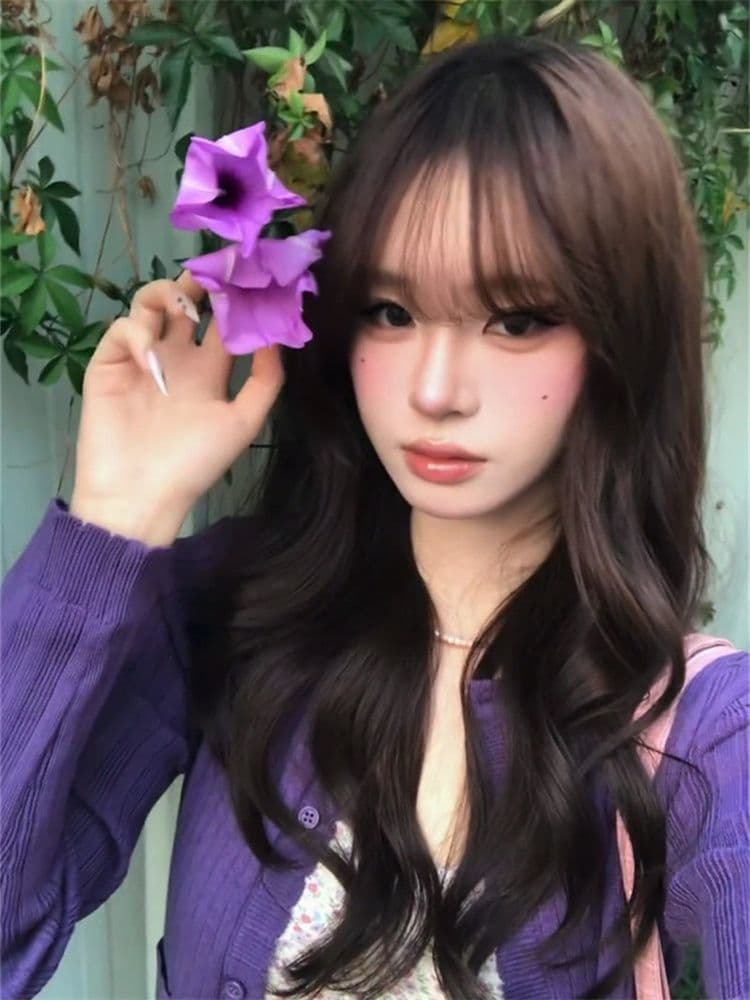 한 부서 레트로 패치워크 보라색 니트 오픈 가디건 여성 봄 몸매 가꾸기 슬림해 보이는 스택 착용 인사이드 가져 가라. 만나는 투피스 조끼 상세 이미지 2