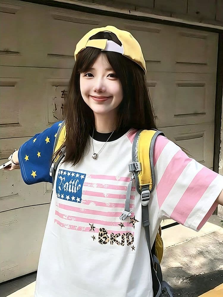 순면 220 그램 반팔 티셔츠 여성 이미지 3