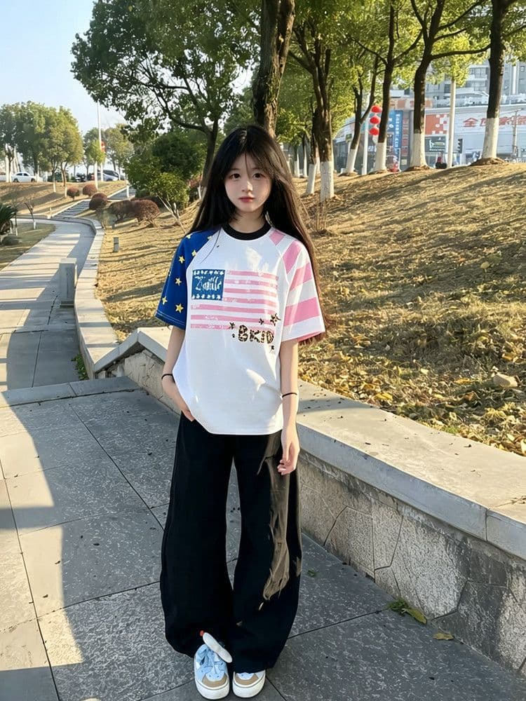 순면 220 그램 반팔 티셔츠 여성 상세 이미지 3