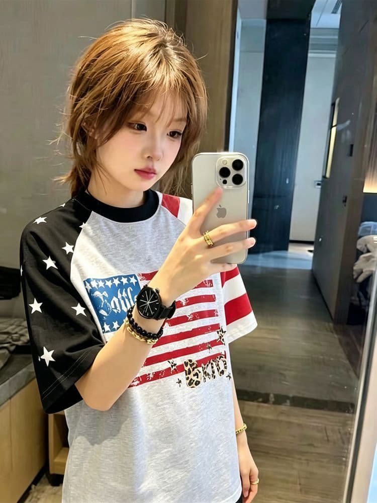 순면 220 그램 반팔 티셔츠 여성 상세 이미지 5