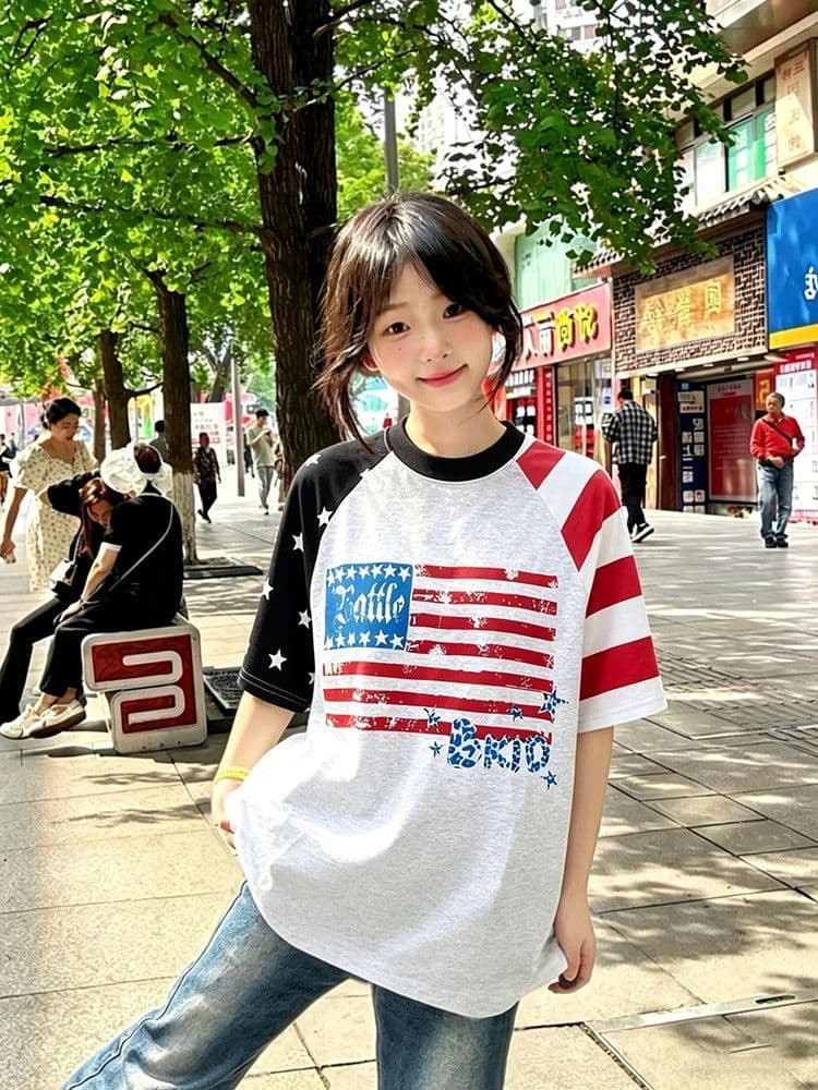 순면 220 그램 반팔 티셔츠 여성 상세 이미지 9