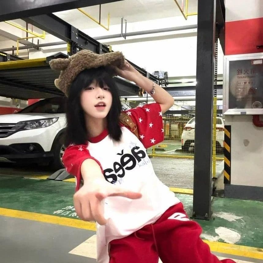 이전 조각 자수 프린트 순면 220 그램 빗질하다 닫기 반팔 티셔츠 여성 이미지 3