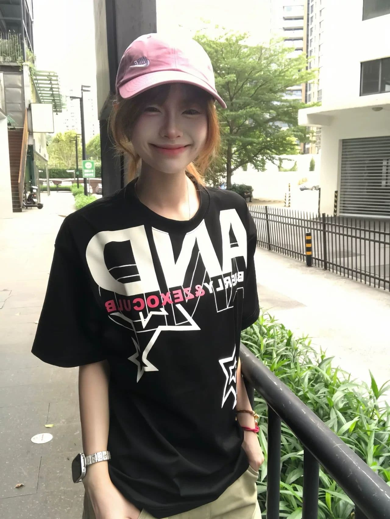 순면 220 그램 반팔 티셔츠 여성 이미지 2