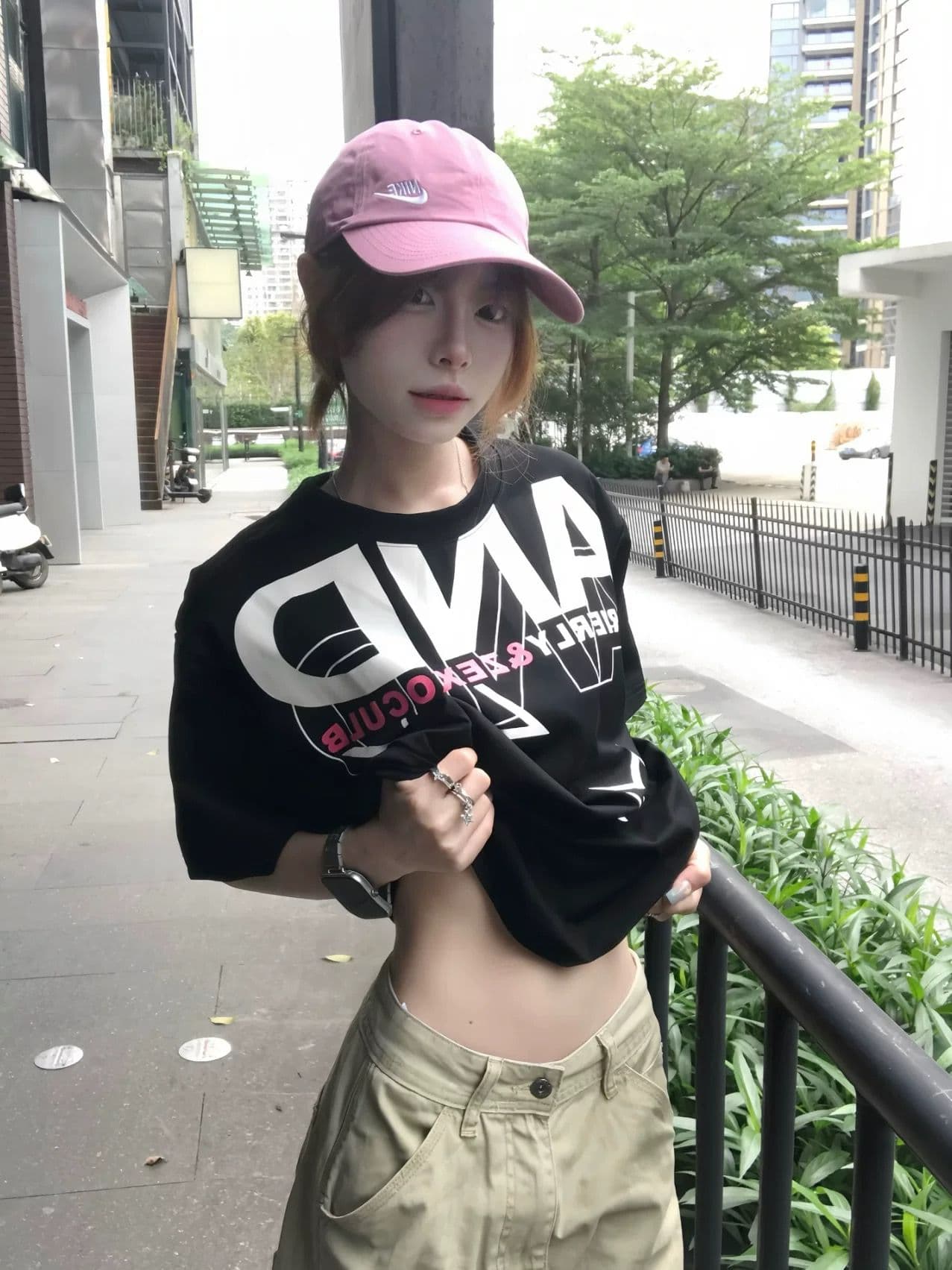 순면 220 그램 반팔 티셔츠 여성 상세 이미지 3