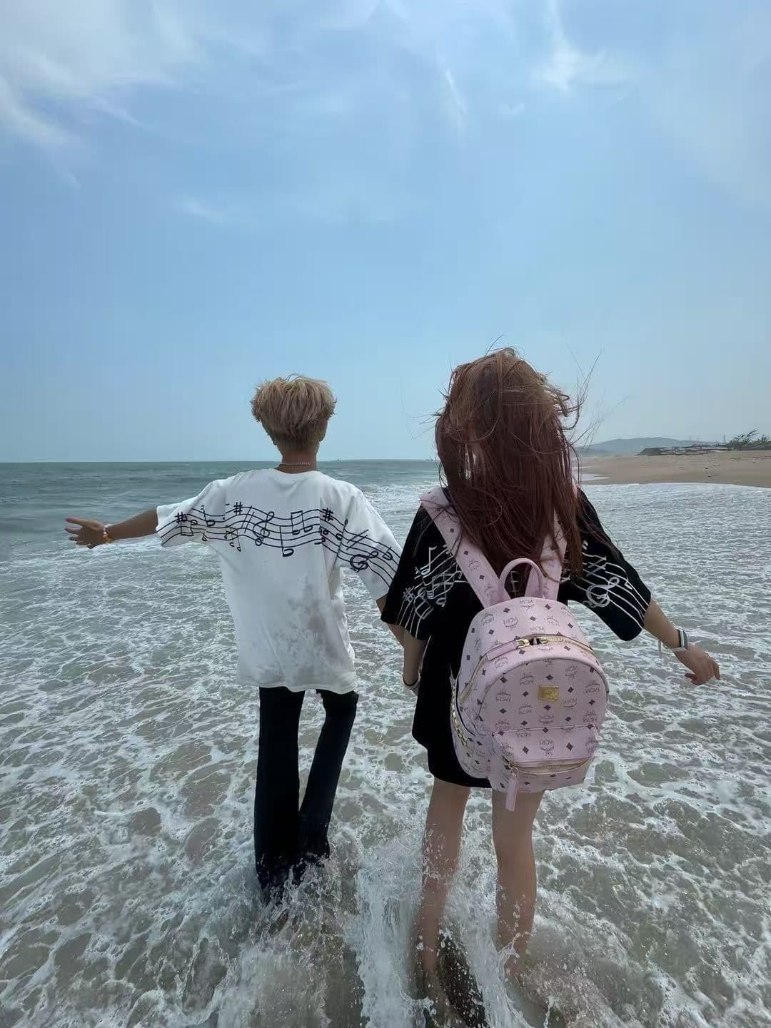 이전 조각 공란 이후 조각 프린트 순면 220 그램 빗질하다 닫기 반팔 티셔츠 여성 상세 이미지 5