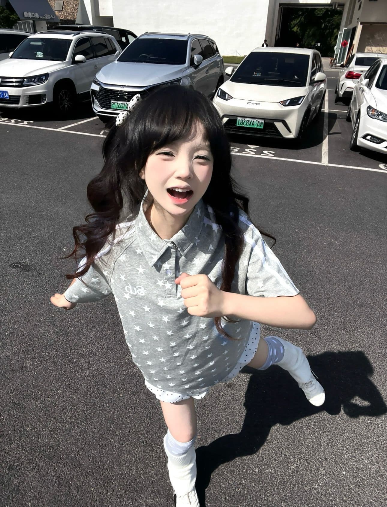 자수 패치 네리 가게 천 순면 220 그램 빗질하다 닫기 반팔 티셔츠 여성 이미지 3