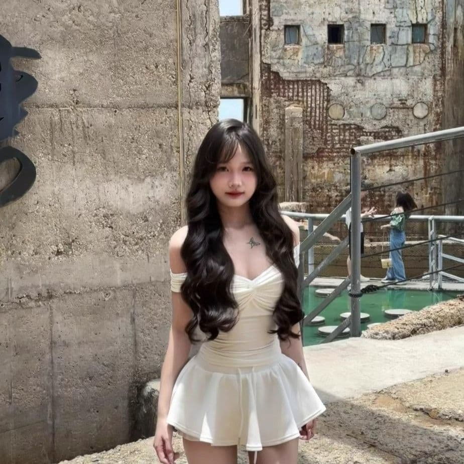 작은 키 착용 가져 가라. 여름 달콤함 순수한 욕망 바람 화이트 몸매 가꾸기 오프숄더 맨위 가져 가라. 퍼프 치마바지 투피스 슈트 상세 이미지 2