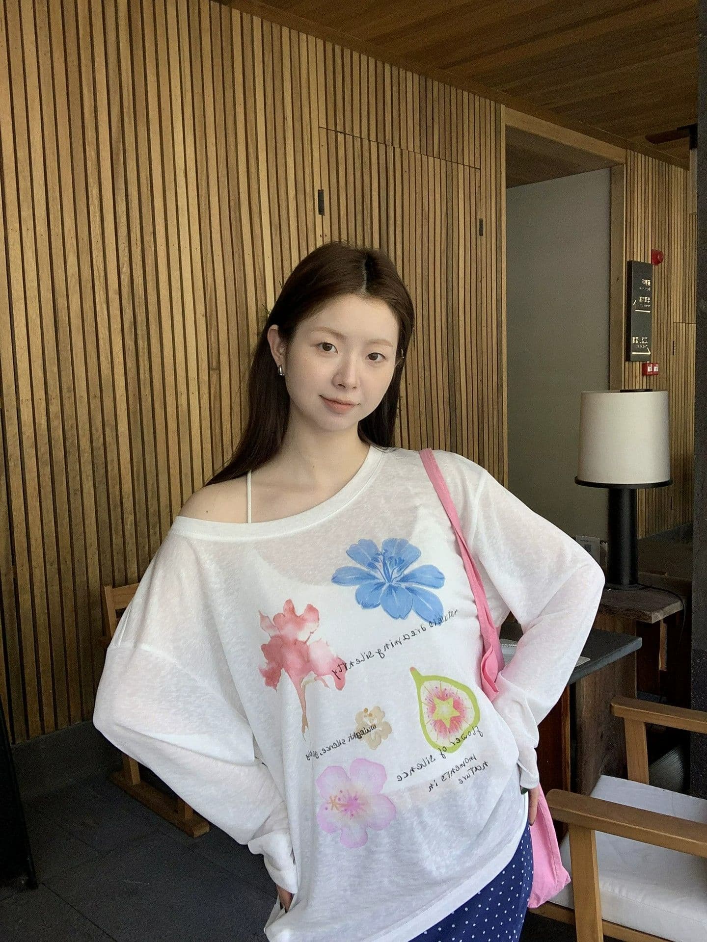 부티크 대나무 마디 리브 워터 마크 긴팔 블라우스 여성 여름 느긋한 차가운 센스 통기성 자외선 차단 망사 상세 이미지 6