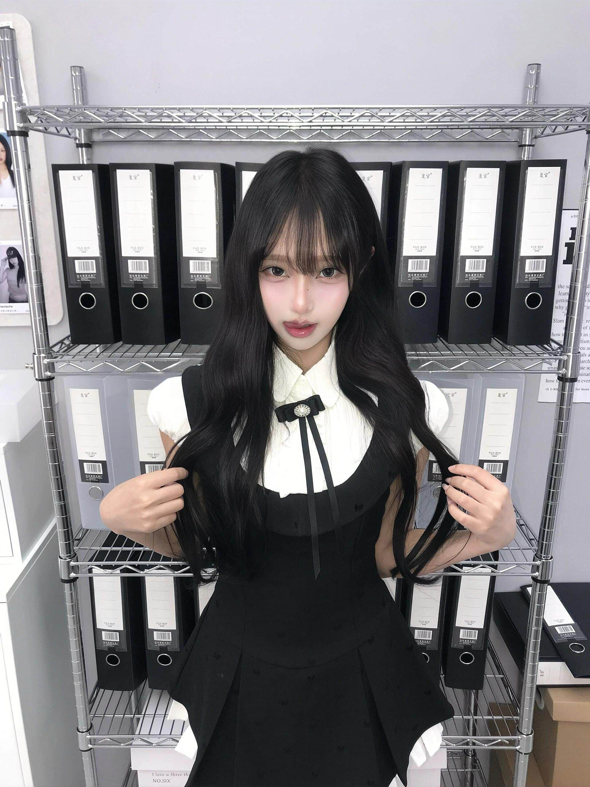 여름 자이언트 잘 생긴 ~ 중 꼬집기 허리 페이크 레이어드 학원 스타일 여성 드레스 여름 작은 키 천 골드 miu 부서 작은 검은 드레스 상세 이미지 3