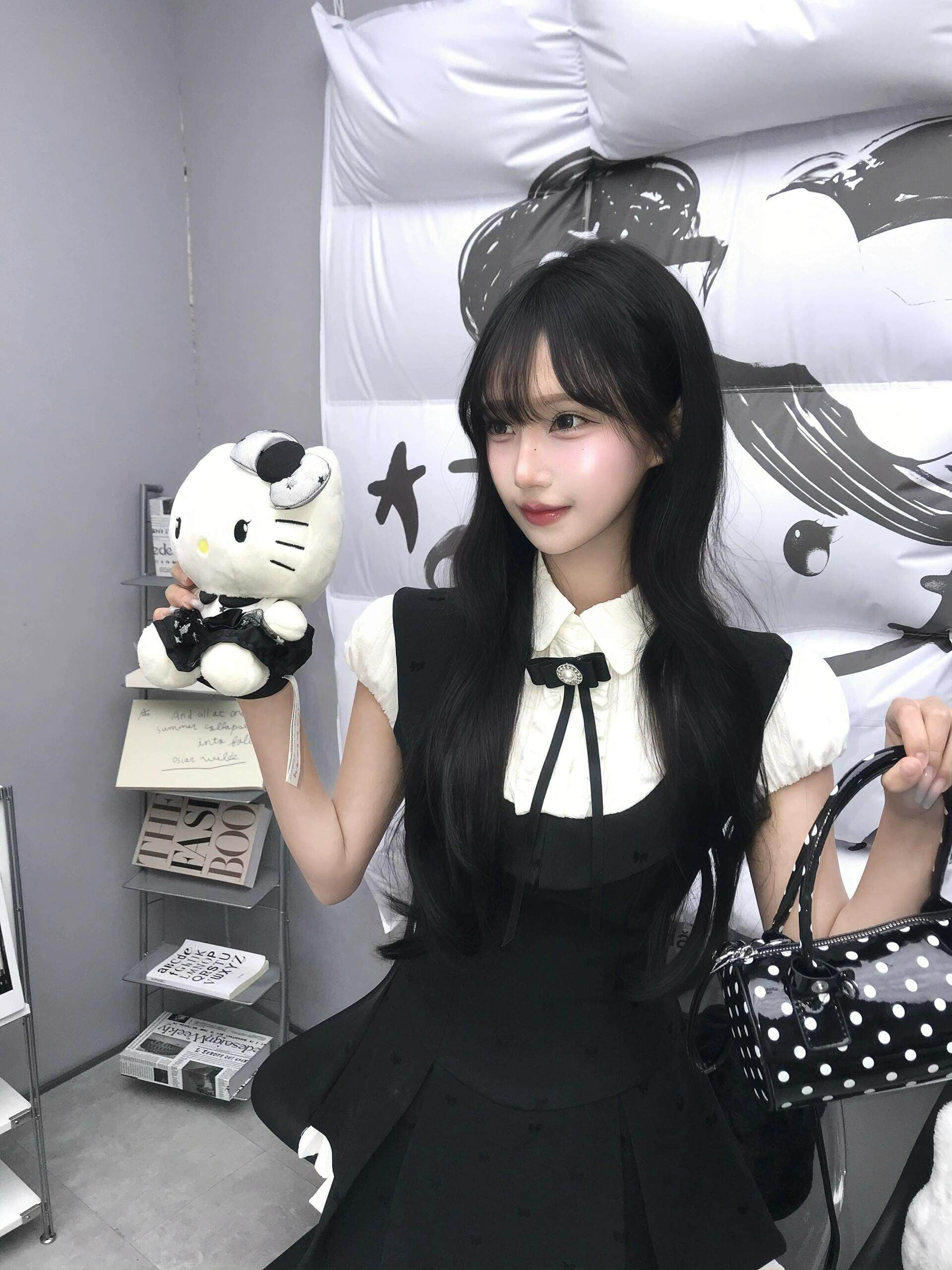 여름 자이언트 잘 생긴 ~ 중 꼬집기 허리 페이크 레이어드 학원 스타일 여성 드레스 여름 작은 키 천 골드 miu 부서 작은 검은 드레스 상세 이미지 4