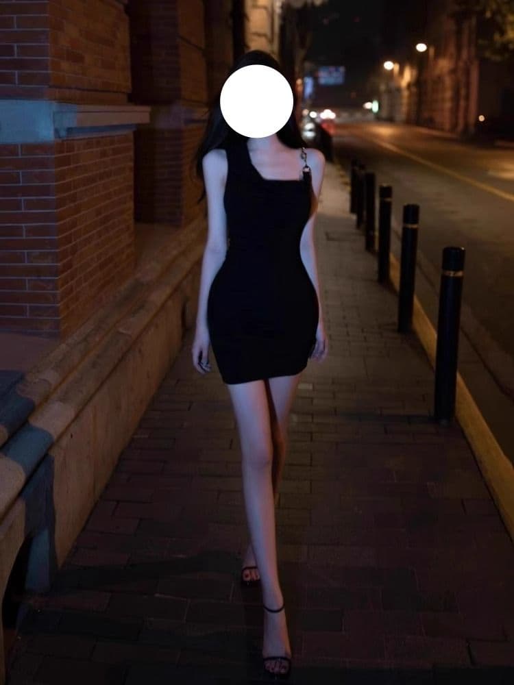 검정색 슬립 여성 드레스 디자인 센스 작은 대중 2026 년 새로운 나이트 클럽 바람 핫걸 섹시함 쇼트 스타일 타이트 스커트 이미지 4