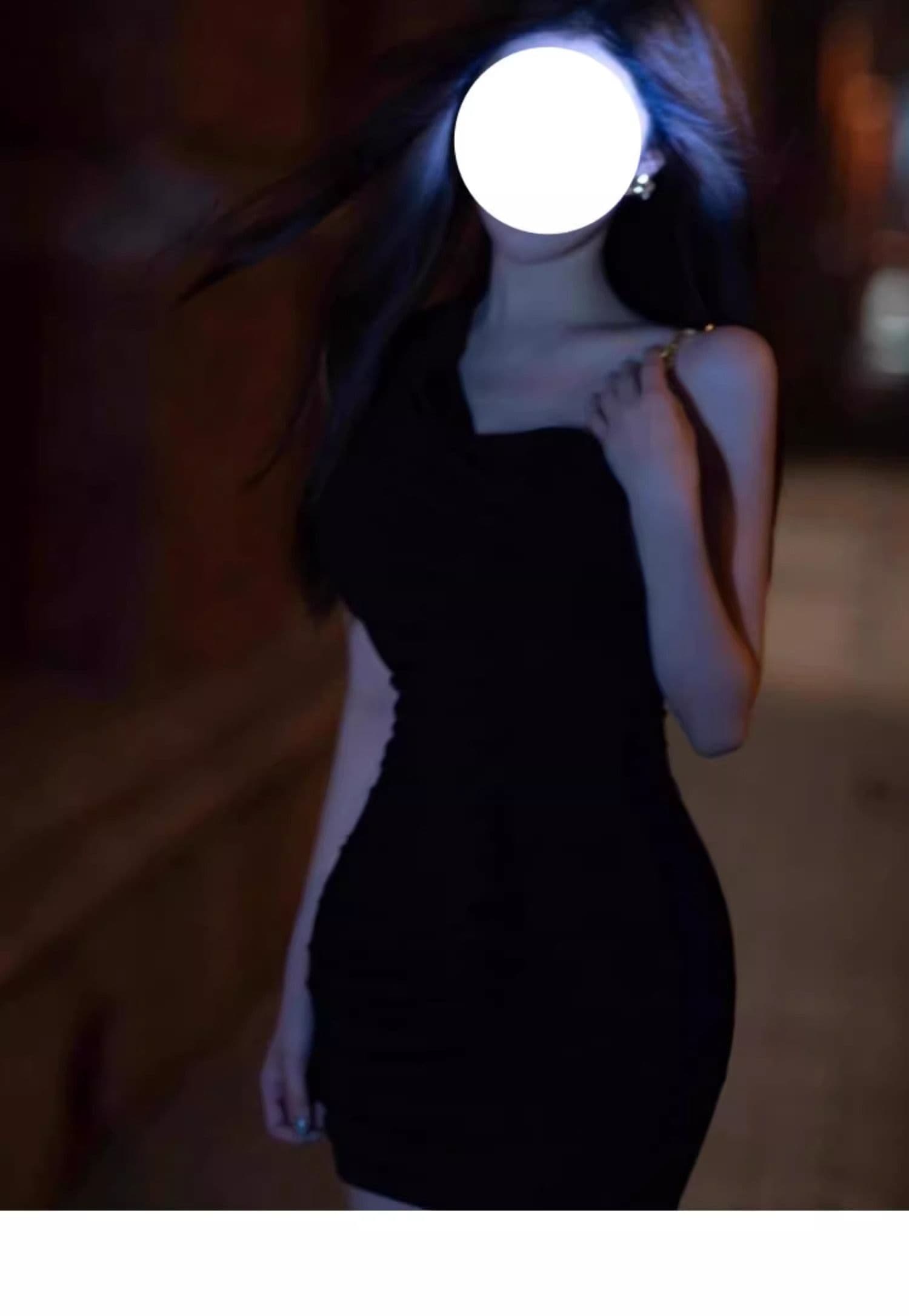 검정색 슬립 여성 드레스 디자인 센스 작은 대중 2026 년 새로운 나이트 클럽 바람 핫걸 섹시함 쇼트 스타일 타이트 스커트 상세 이미지 4