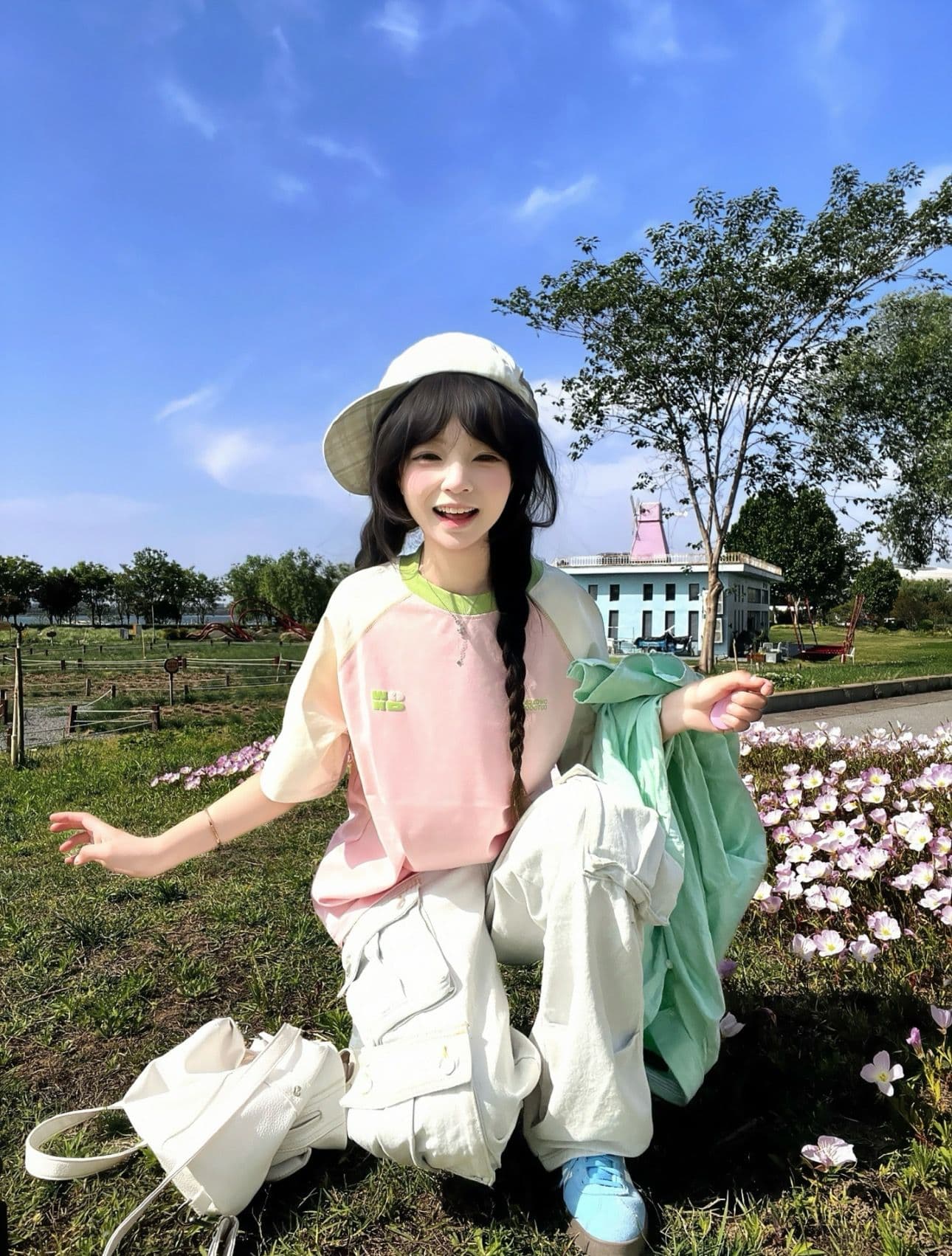순면 220 그램 빗질하다 닫기 반팔 티셔츠 여성 상세 이미지 5