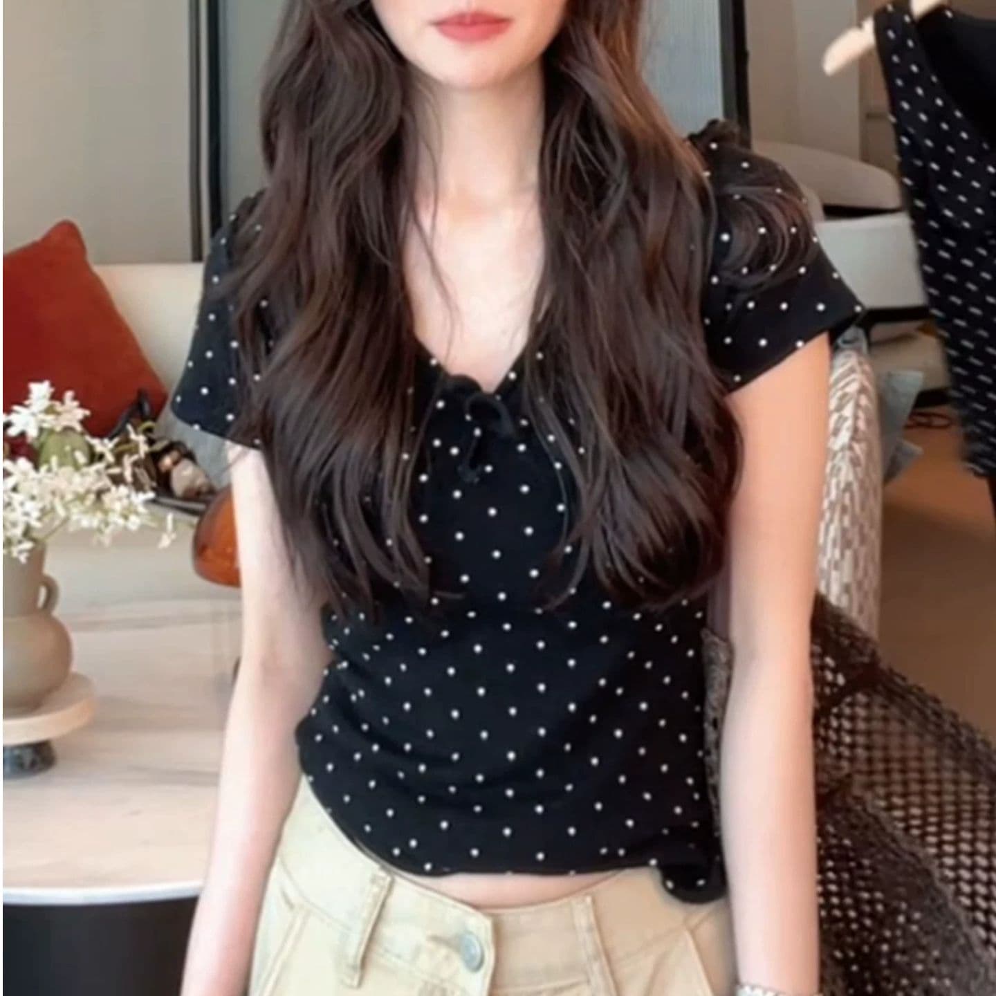 40 사람들 면 캐미솔 여름 외출용 만나는 핫걸 맨위 슬림해 보이는 신축성 민소매 작은 셔츠 이미지 2