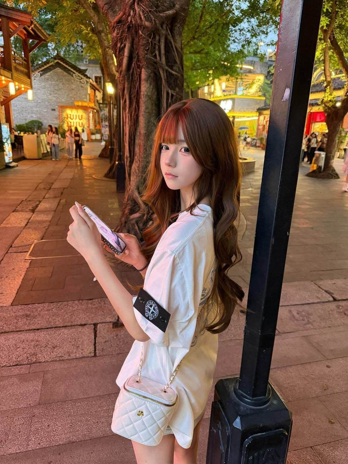 범프 인쇄 순면 220 그램 반팔 티셔츠 여성 상세 이미지 4