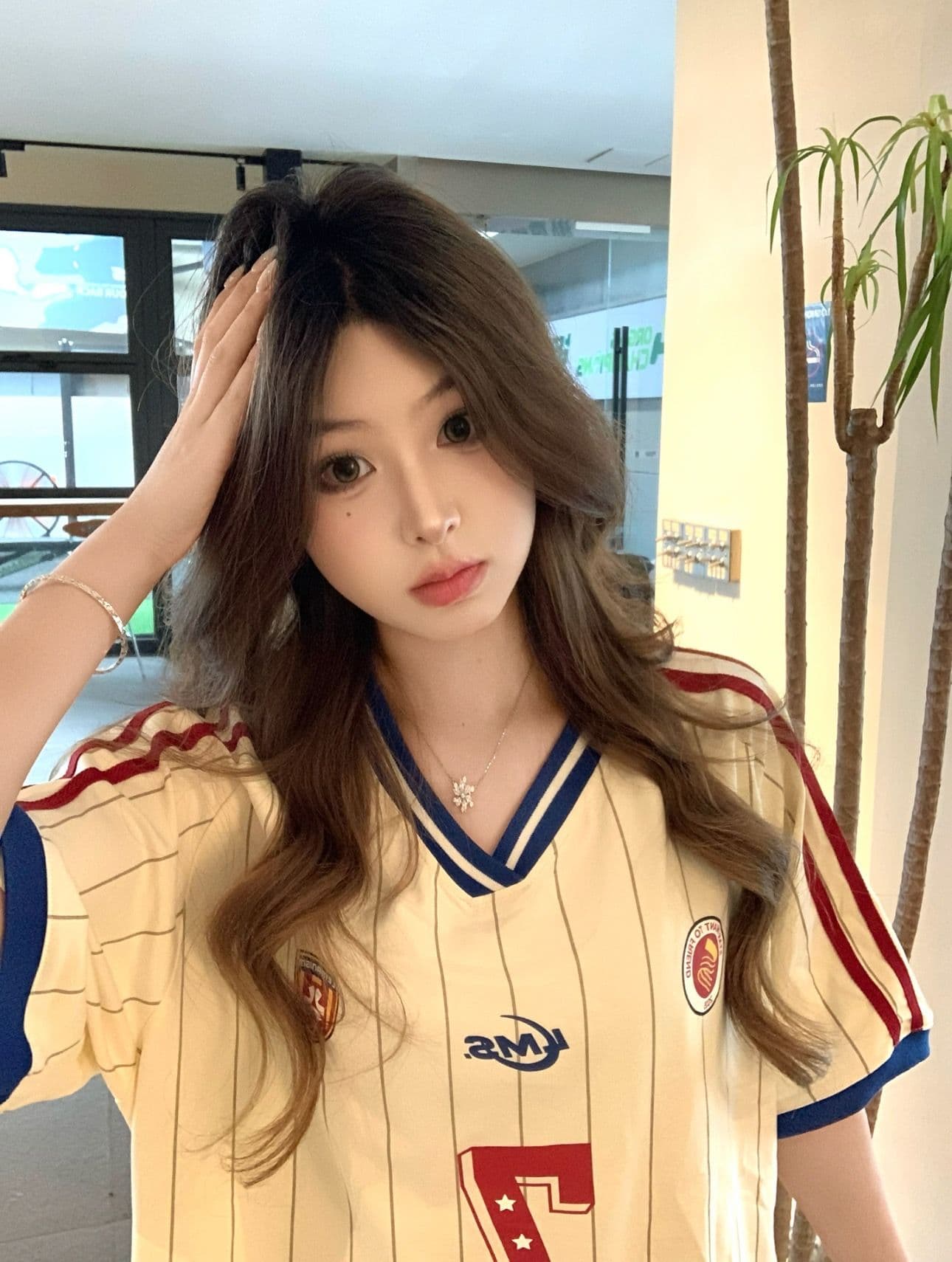 순면 220 그램 반팔 티셔츠 여성 이미지 2