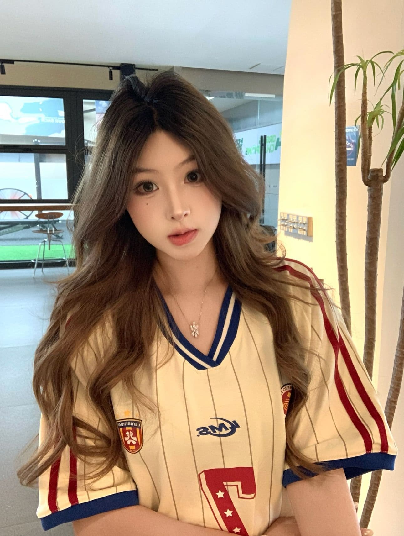 순면 220 그램 반팔 티셔츠 여성 이미지 3