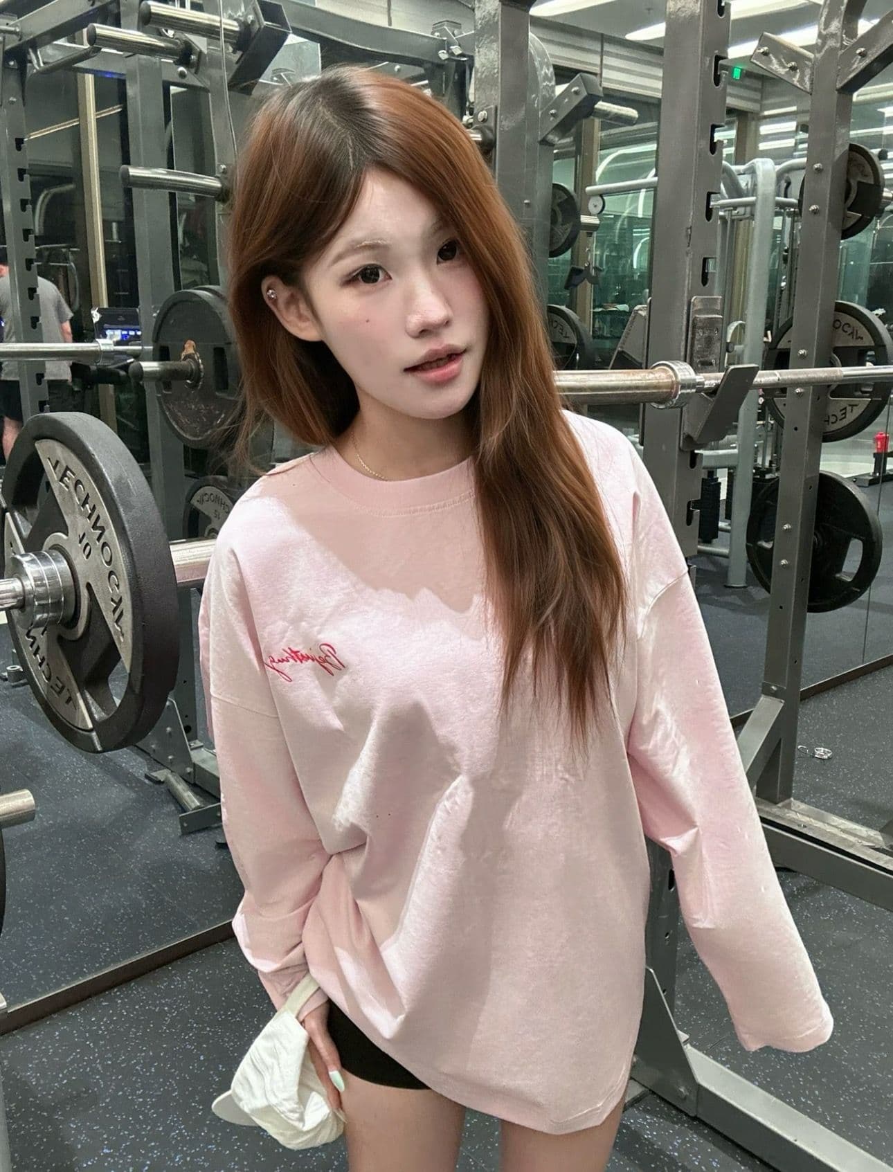 순면 220 그램 긴팔 티셔츠 여성 상세 이미지 7