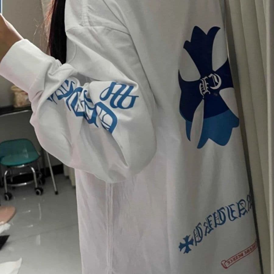 원본 솜씨 순면 220 그램 긴팔 티셔츠 여성