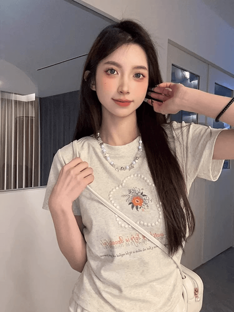 40 순면 3 차원 수정 쇼트 스타일 맨위 몸매 가꾸기 슬림해 보이는 ins 순수한 욕망 바람 상세 이미지 3