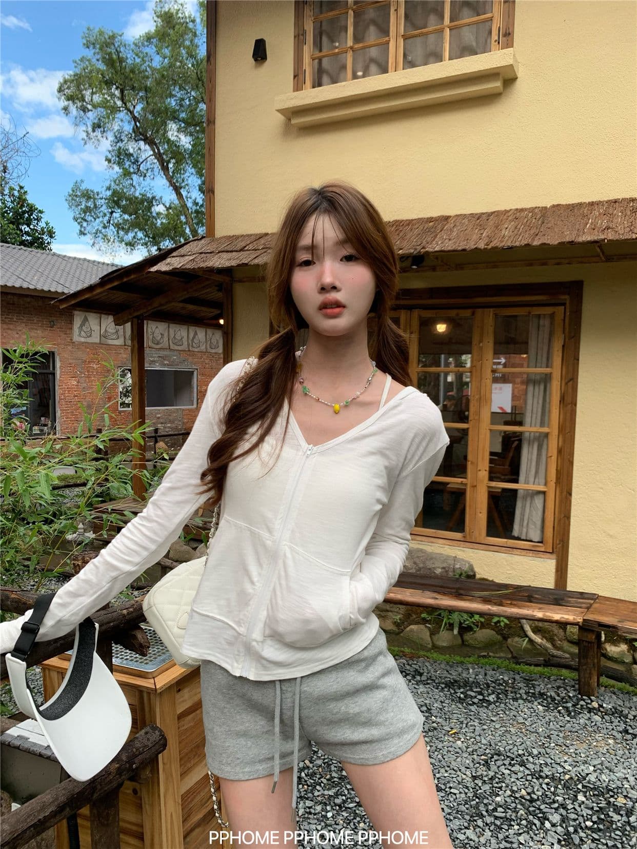 160 그램 눈꽃 면 프라임 조정 한 부서 Chic 후드 자외선 차단 오픈 가디건 티셔츠 여성 코트 가을 몸매 가꾸기 슬림해 보이는 맨위 상세 이미지 1