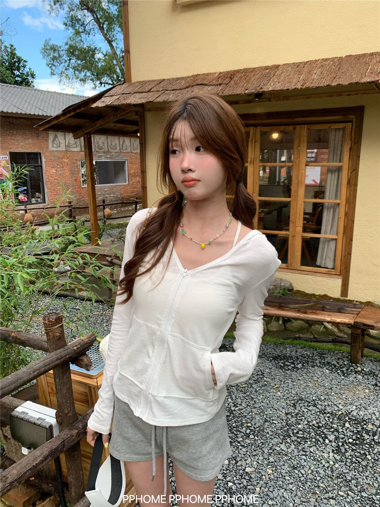 160 그램 눈꽃 면 프라임 조정 한 부서 Chic 후드 자외선 차단 오픈 가디건 티셔츠 여성 코트 가을 몸매 가꾸기 슬림해 보이는 맨위 상세 이미지 10