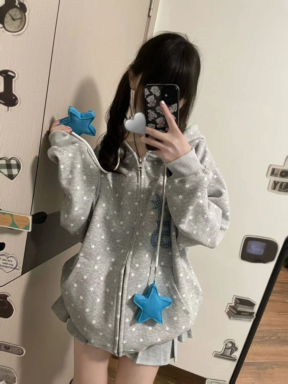 얇은 스타일 백금 지퍼 이후 패키지 칼라 순수한 Mianhua 면 복합 후드티 여성 이미지 4