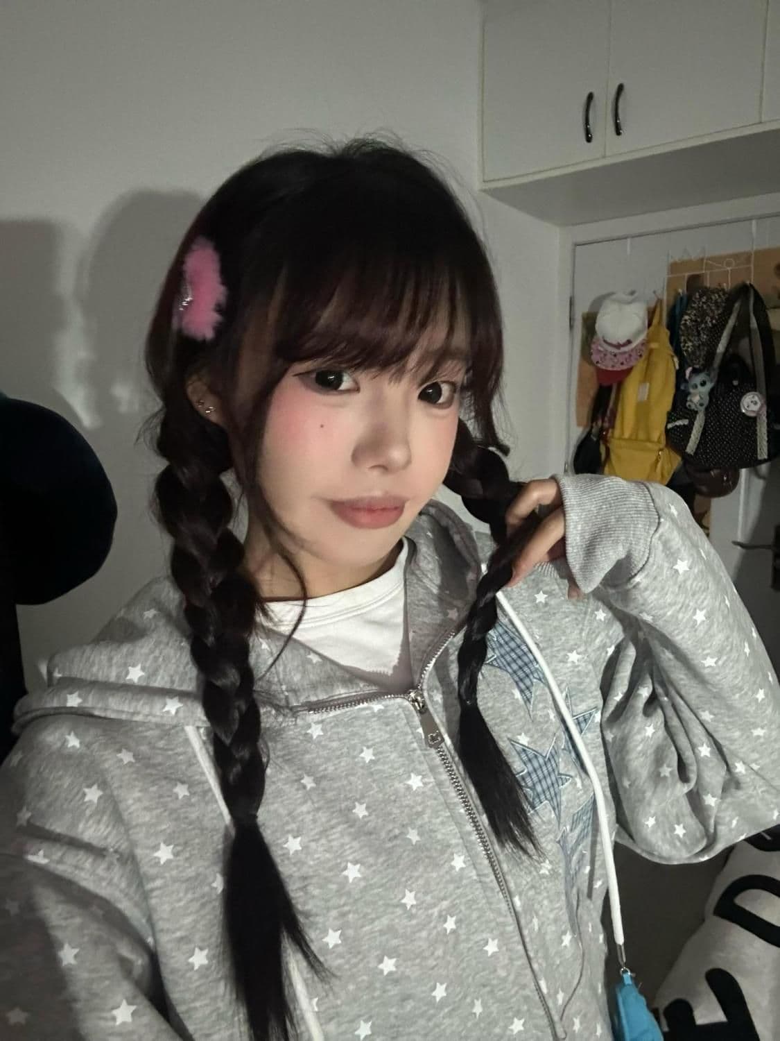 얇은 스타일 백금 지퍼 이후 패키지 칼라 순수한 Mianhua 면 복합 후드티 여성