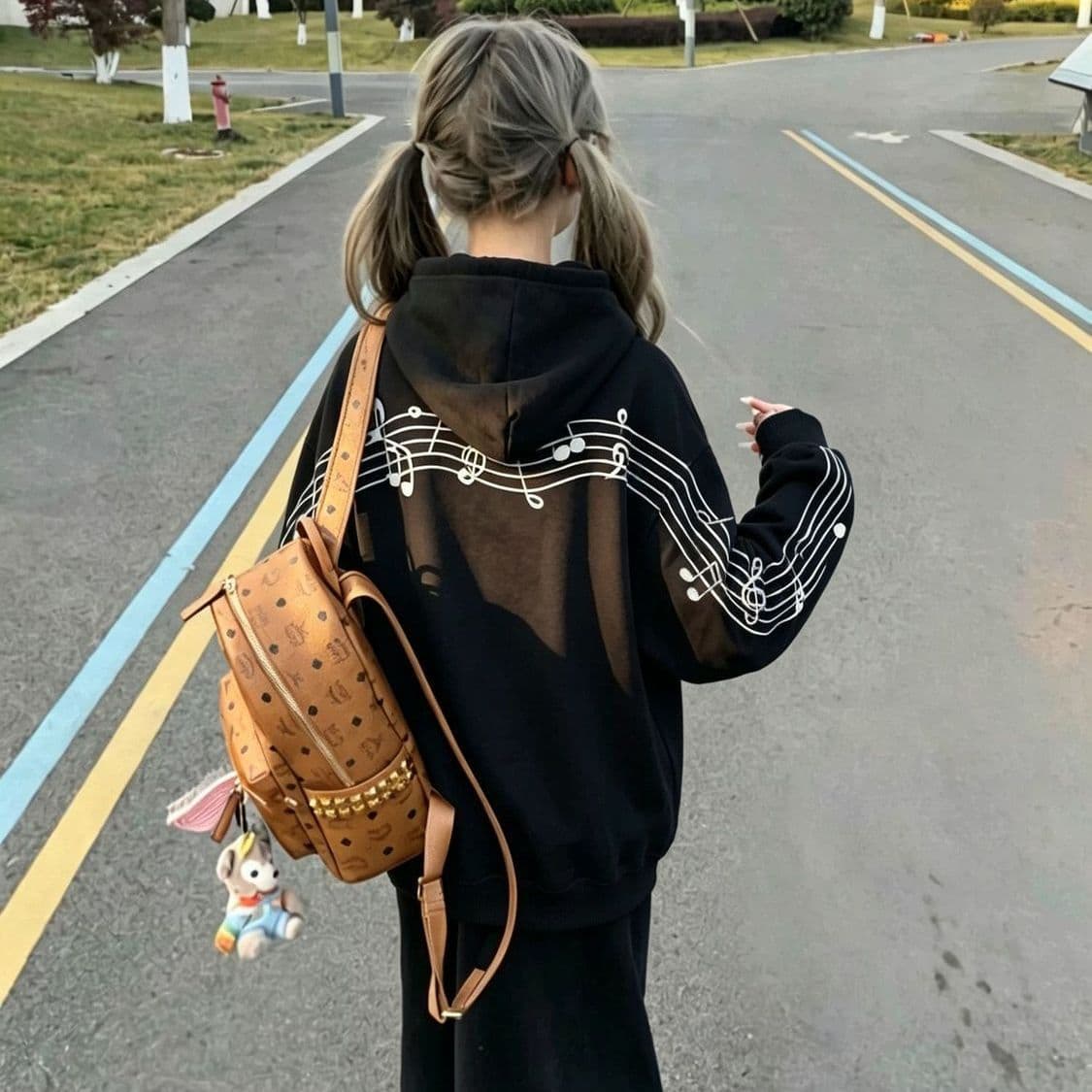 얇은 스타일 원본 자수 이후 패키지 칼라 순수한 Mianhua 면 복합 후드티 여성 상세 이미지 6