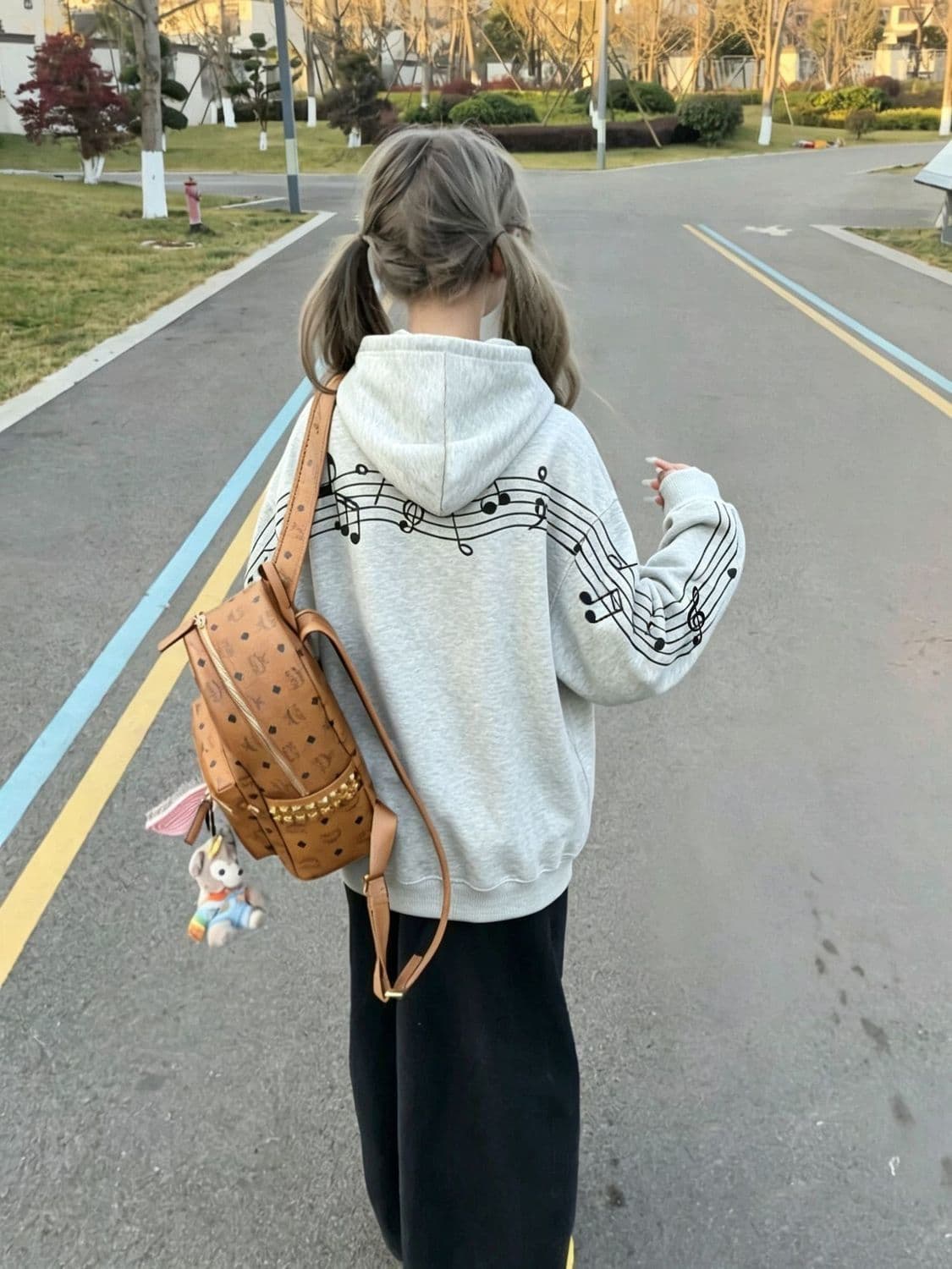 얇은 스타일 원본 자수 이후 패키지 칼라 순수한 Mianhua 면 복합 후드티 여성 상세 이미지 8