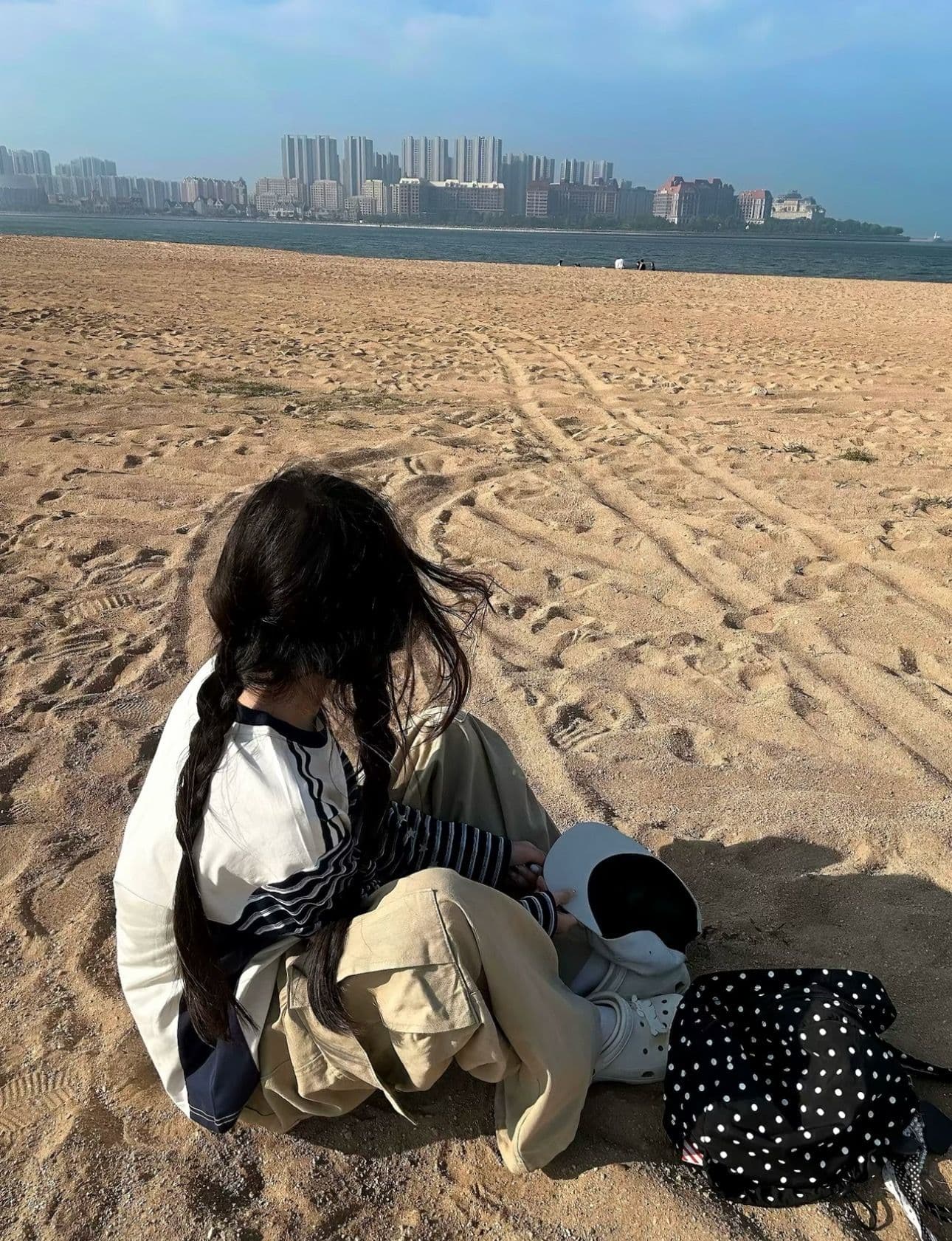 원본 솜씨 순면 220 그램 긴팔 티셔츠 여성 상세 이미지 4