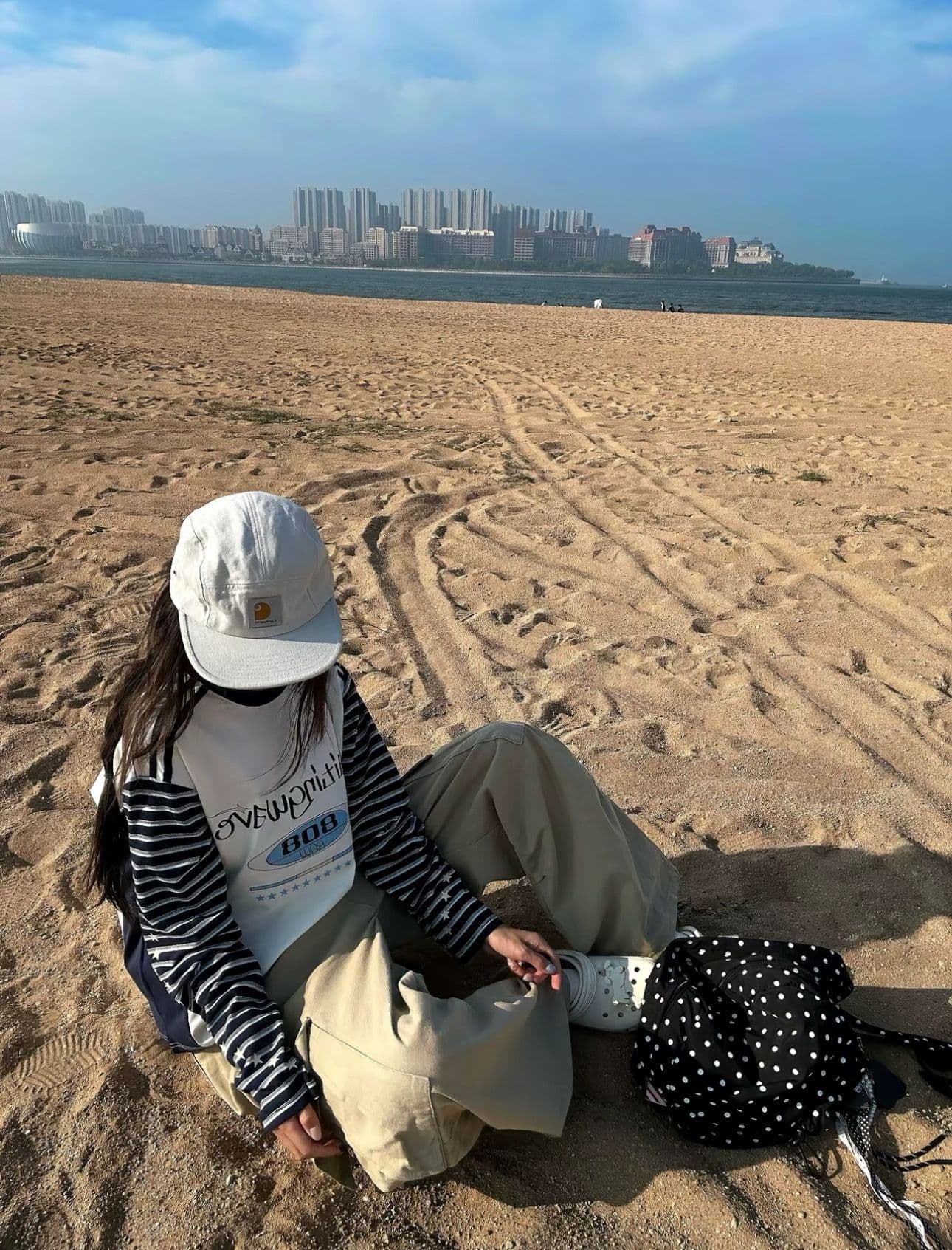 원본 솜씨 순면 220 그램 긴팔 티셔츠 여성 상세 이미지 8