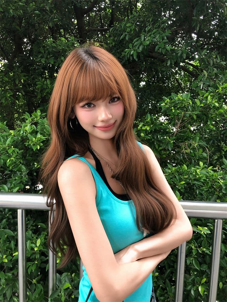40 순면 아메리칸 핫걸 바람 파란색 캐미솔 여름 품격 몸매 가꾸기 슬림해 보이는 아름다움 뒤로 연령 감소 맨위 이미지 4