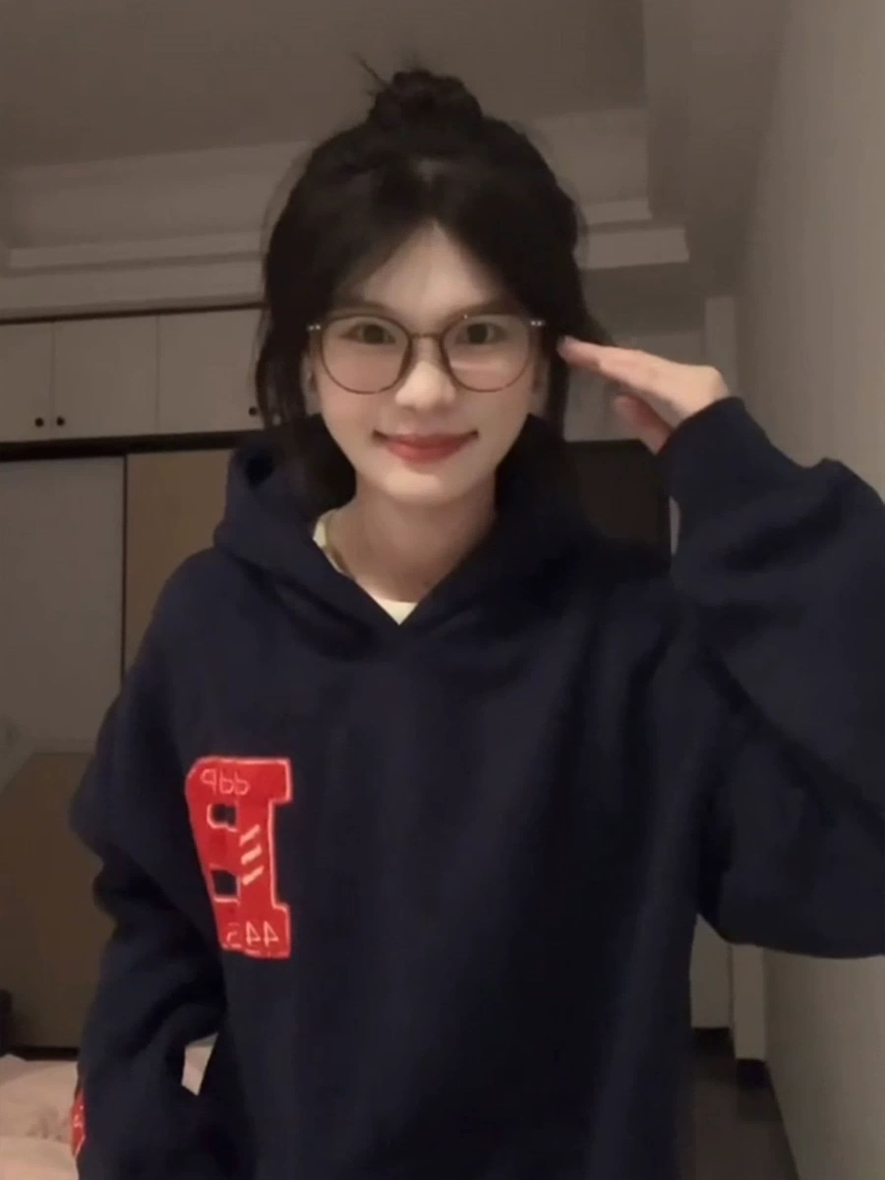 얇은 스타일 털이 있는 원본 솜씨 순수한 Mianhua 면 복합 후드티 여성 이미지 2