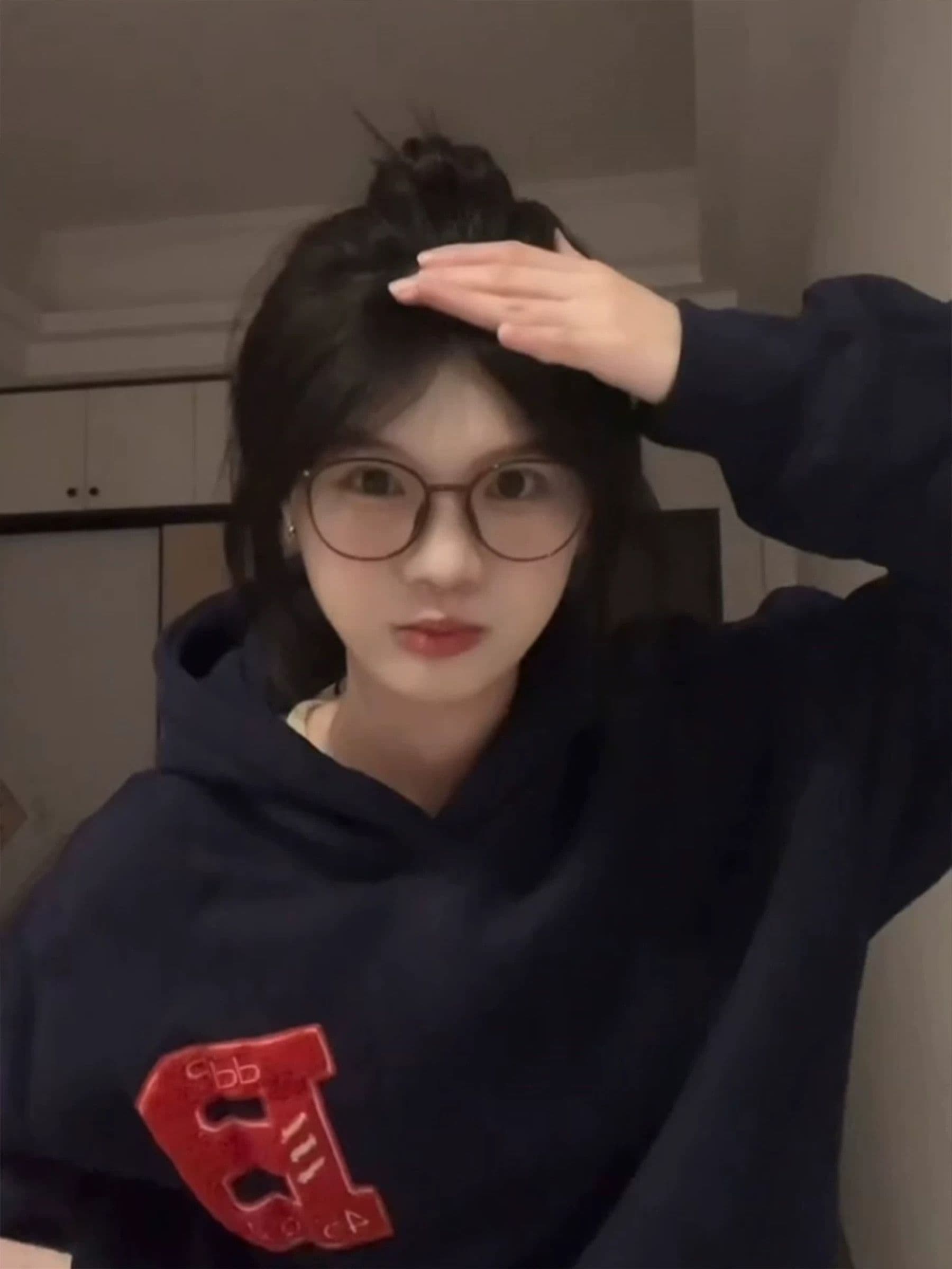 얇은 스타일 털이 있는 원본 솜씨 순수한 Mianhua 면 복합 후드티 여성 상세 이미지 5