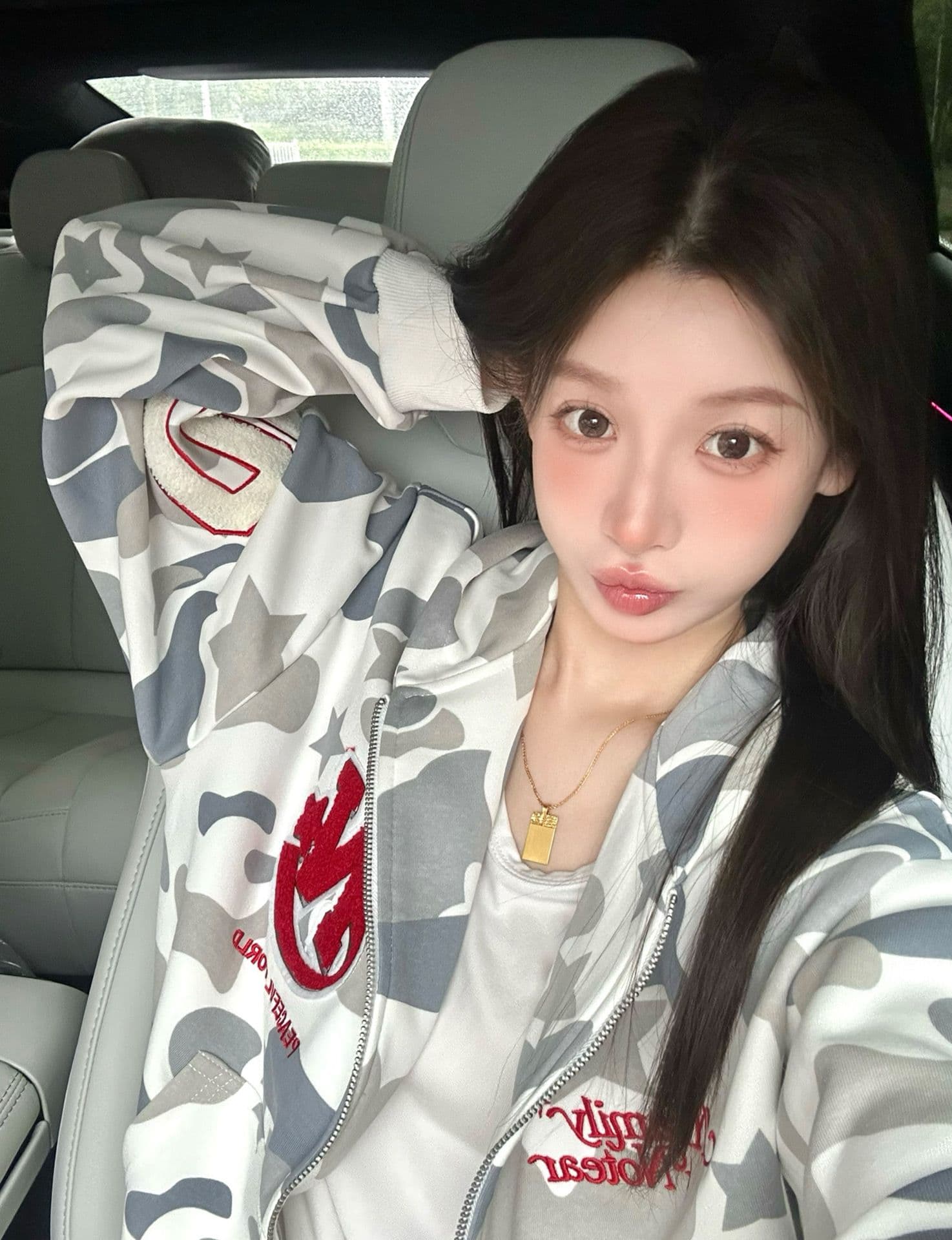 얇은 스타일 인사이드 펌프 백금 지퍼 이후 패키지 칼라 순수한 Mianhua 면 복합 후드티 여성 상세 이미지 4