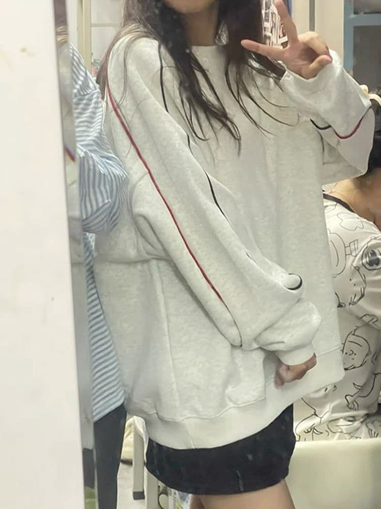 얇은 스타일 털이 있는 순수한 Mianhua 면 복합 후드티 여성 상세 이미지 5