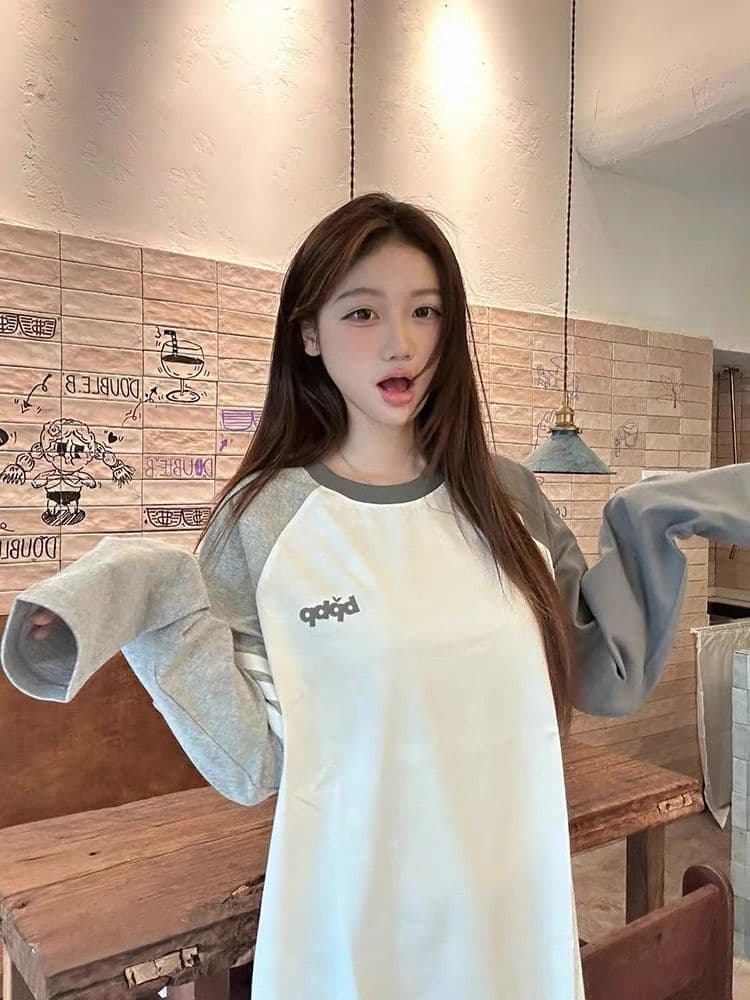 원본 솜씨 순면 220 그램 긴팔 티셔츠 여성 상세 이미지 6