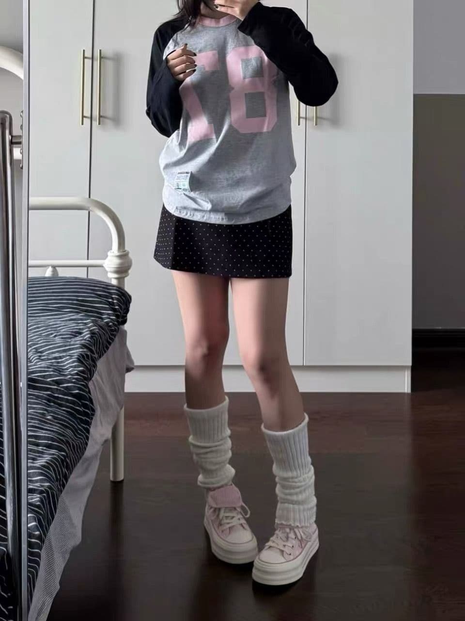 원본 솜씨 순면 220 그램 긴팔 티셔츠 여성 상세 이미지 5